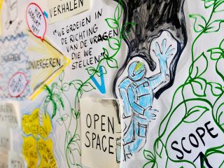 VO - professionalisering - art of hosting -abstract gekrabbel